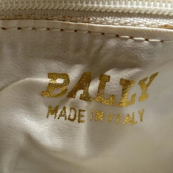 BALLY - Cream Light gray Leather Patent Leather Handbag - Picture 7 of 10